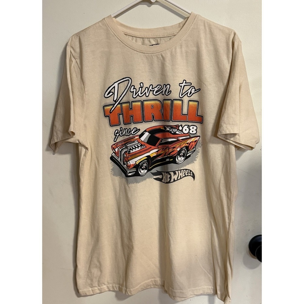 HOT WHEELS Driven To Thrill Since 1968 T-Shirt MENS LARGE- Good Condition 🔥🔥